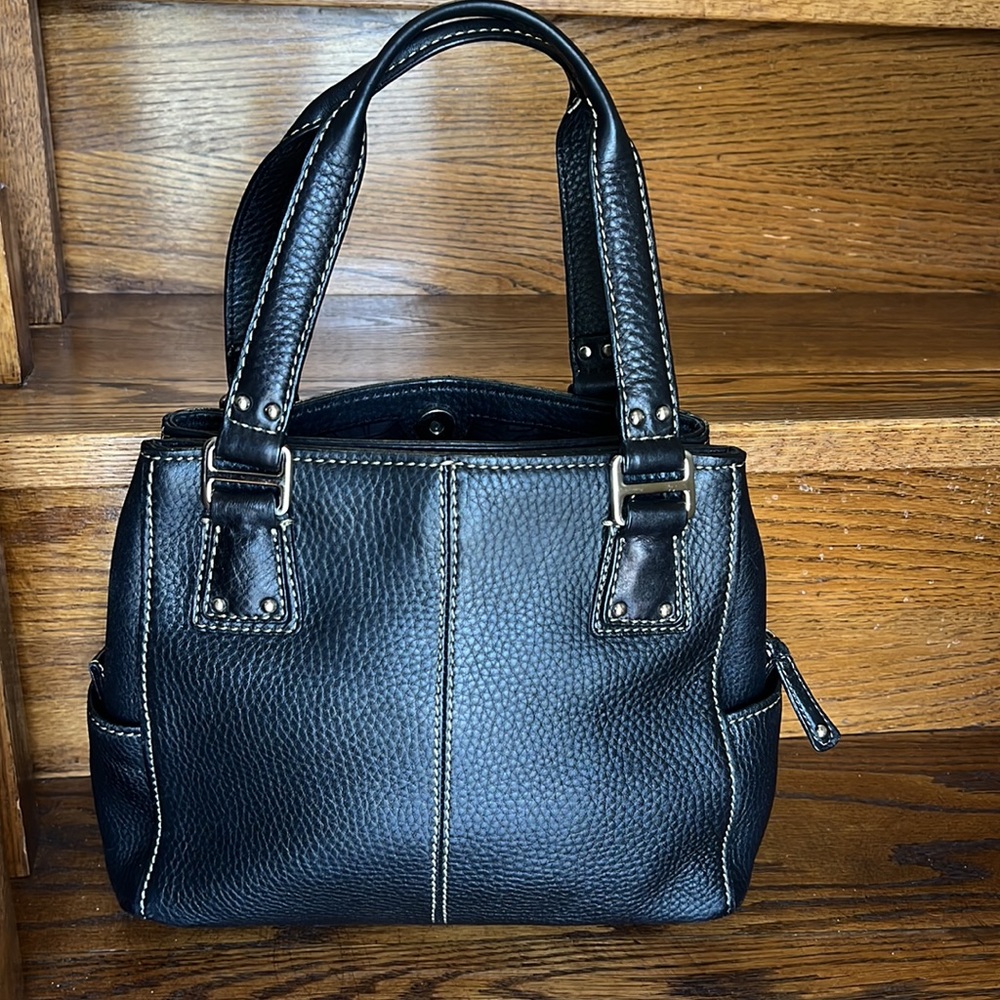 FOSSIL shoulder leather bag, black